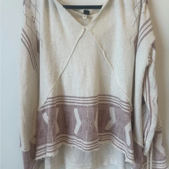 We The Free Cream Knit Top - Picture 1 of 4